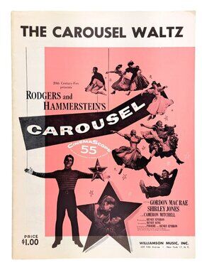 Vintage The Carousel Waltz Sheet Music Rodgers Hammerstein 1945 Shirley Jones